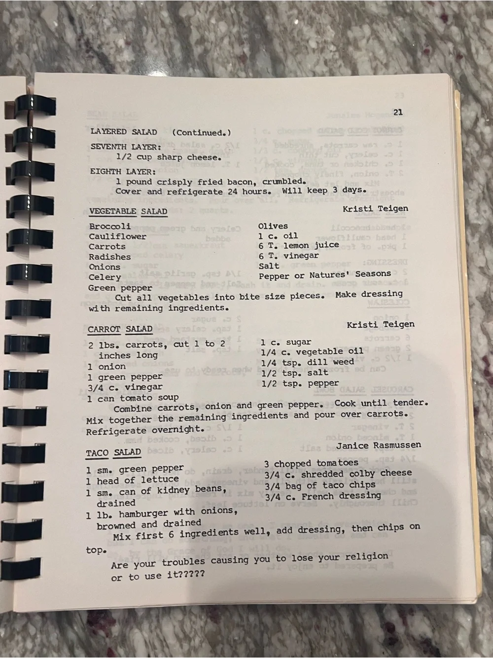 Vintage lot 4 Church local Maine Community Assorted Cookbook Collection